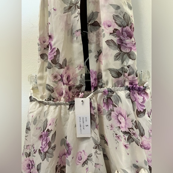 Skort flower bottoms with attached wrap top - Picture 4 of 6